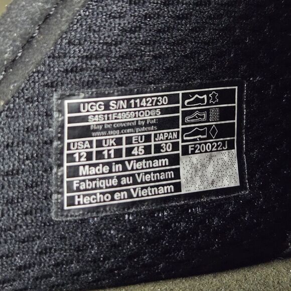 UGG Goldencoast Strap Mens Size 12 Slide Slippers Platform Shoes Green - Picture 10 of 11